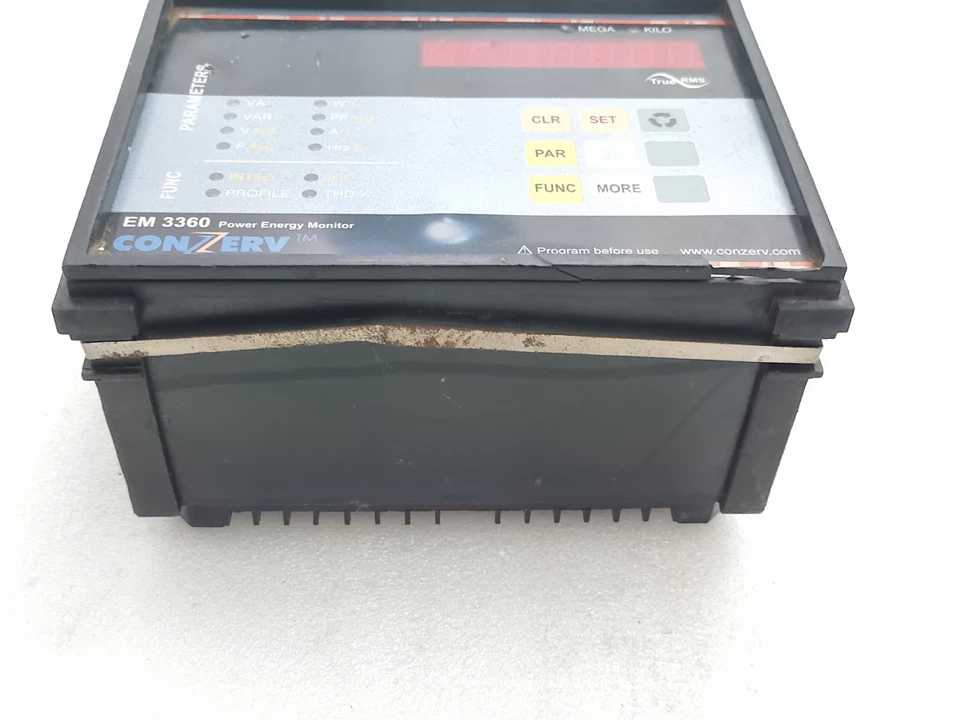 CONZERV EM3360 POWER ENERGY MONITOR (USED WORKING) EM3360